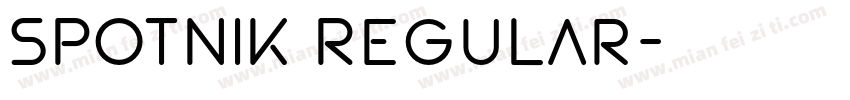 SPOTNIK Regular字体转换